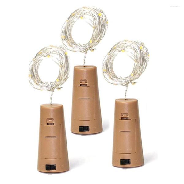 Stringhe alimentate a batteria 1M/ 2M Cork Wine Bottle Light DIY LED String Birthday Party Stopper Strip Decor Home