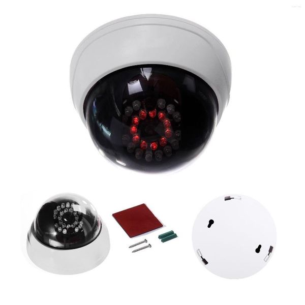 Câmera de segurança da cúpula fictícia de cctv interna com LEDs IR WHITE