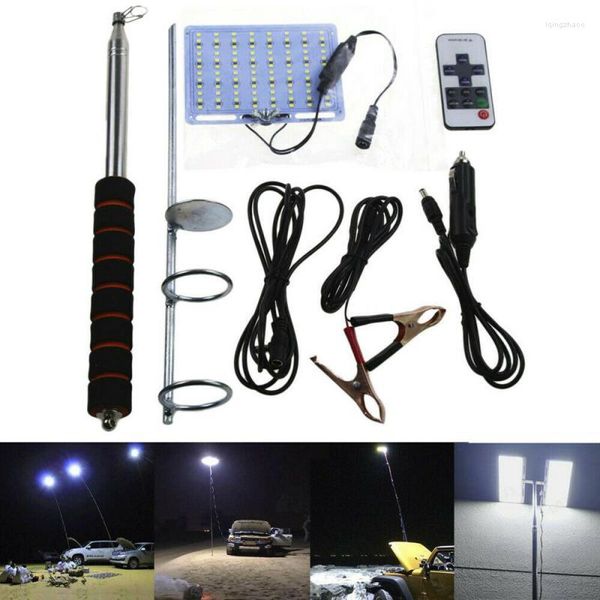 Outdoor 48W COB Rod LED Spotlight Fishing BBQ Camping Lantern Light Car Repair Lamp con telecomando RF