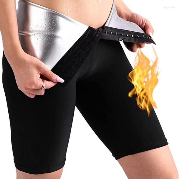 Shapers feminino Sauna Sorto Sorto Termo Controle de gordura Legging Body Fitness Stretch calcties cintura shorts femininos roupas femininas