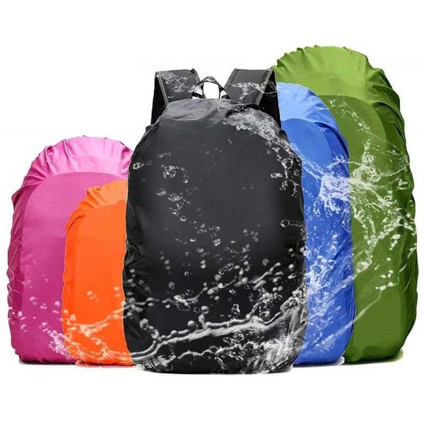 Backpack da tampa da chuva de bolsas de caminhada 20L 35L 40L 50L 60L Saco à prova d'água camuflando camping ao ar livre de camping de escalada de pó L222014
