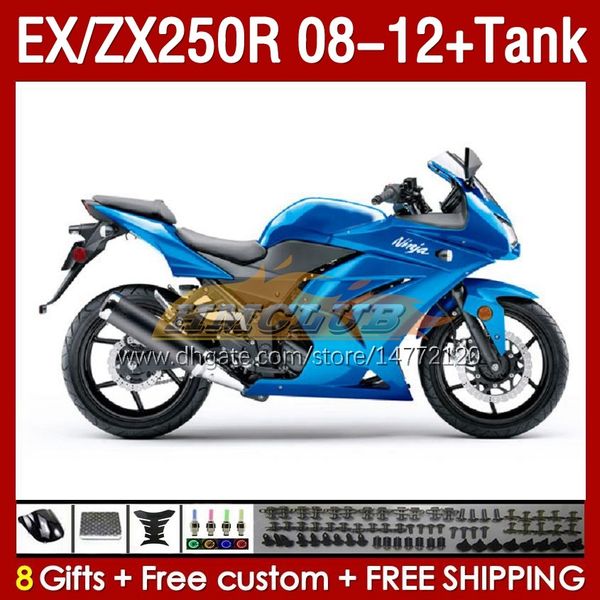 Injektionsrahmen Tank f￼r Kawasaki Ninja EX250R ZX250R 2008 2009 2012 2012 ZX250 EX250 R 163NO