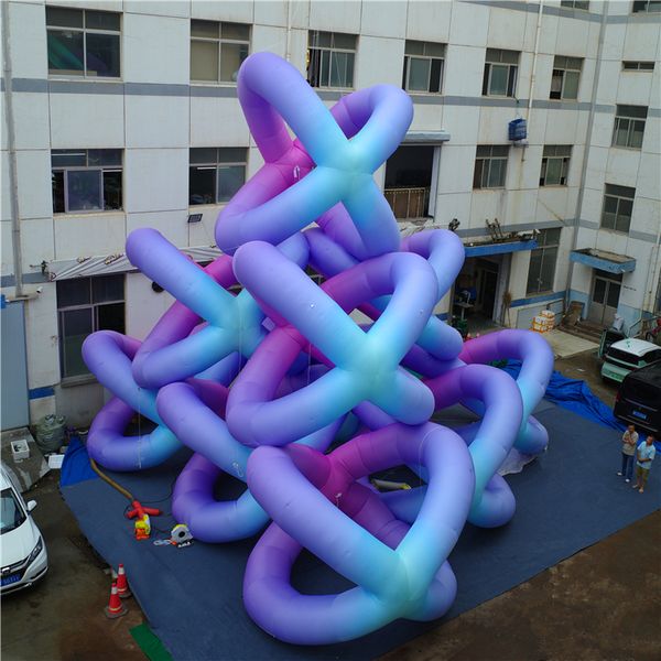 Llluminated Colorful Inflable Balloon Tube Inflatables Balloon Art Animal for Music Anúncio Decoração