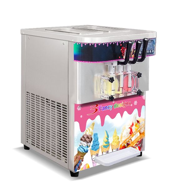 KOSTENLOSER Versand an Tür USA Kolice Kitchenausrüstung 3 Geschmacksrichtungen Desktop Mini Soft Ice Cream Machine