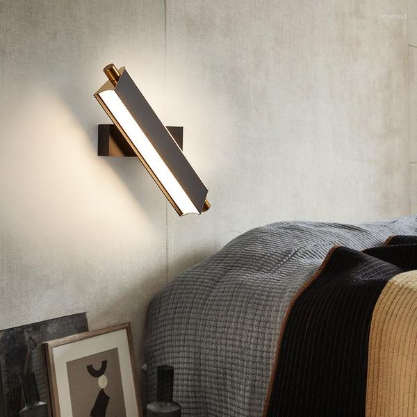Duvar lambaları Modern Yaratıcı Başucu Led Okuma Lambası Yatak Odası Koridoru Esnek Ayarlanabilir Ev Tasarım Dekoratif Braket Işık