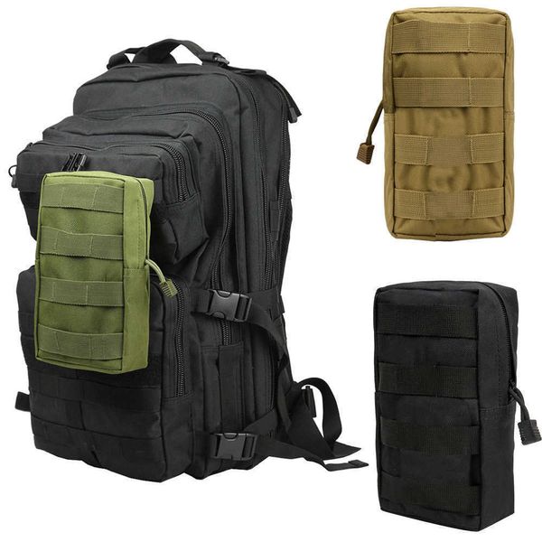 Bolsas de caminhada Bolsa de cintura tática ao ar livre Men acampando bolsa de celular bolsa exército de serviço pesado esporte de caça militar acessórios de cintura pacote l221014