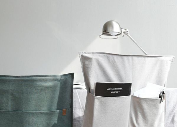 Fodere per sedie Nordic Fashion Pure Cotton Tinta unita Cover Home Kitchen Parlor Restaurant Banquet El Decoration