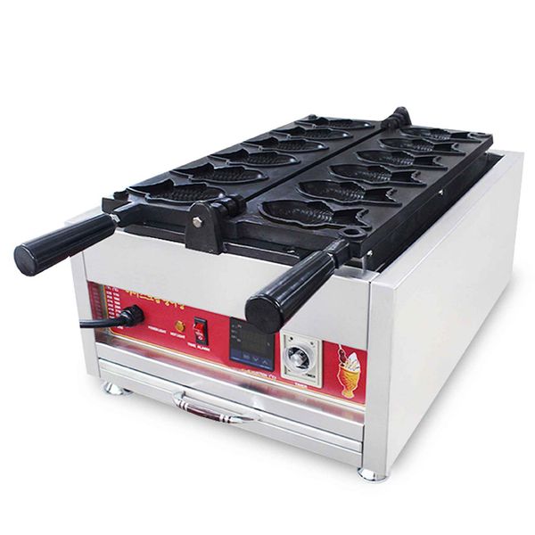 NP205 Taiyaki de peixe elétrico Waffle Machine Baker para equipamento de cozinha