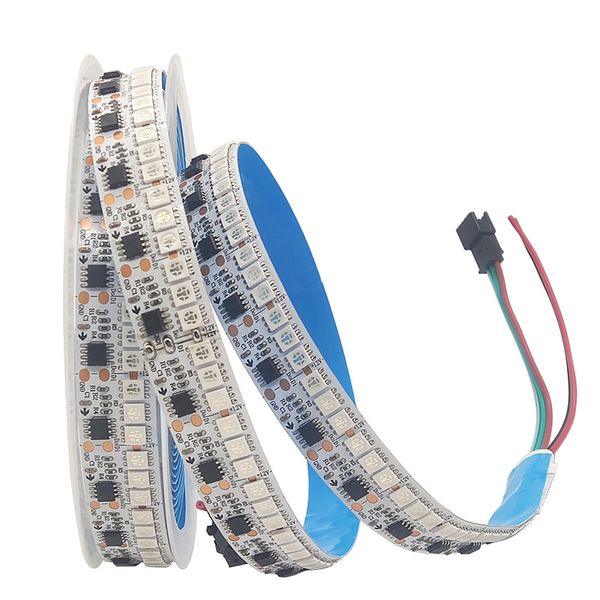 1903 IC RGB LED Şerit Işığı 5050 SMD Adreslenebilir Water geçirmez IP20 180LEDS/M Harici 1 IC Kontrol 3 LED'ler Pixel LED Işıkları DC12V 5M