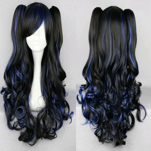 Anime anime japon￪s original super fofo onda curl peruca cos peruca