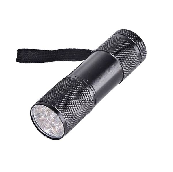 UV Torch 9 LED 395nm Ultraviolet Ultra Violet LED lanterna lanterna invis￭vel Detec￧￣o de lumin￡ria de marcadores de lumin￡ria Ferramentas