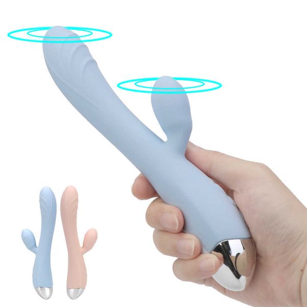 Articoli di bellezza Dual Motor G Spot Stimolatore del clitoride Dildo Vibratore Bacchetta Negozio sexy Giocattoli per le donne 10 Messager di frequenza