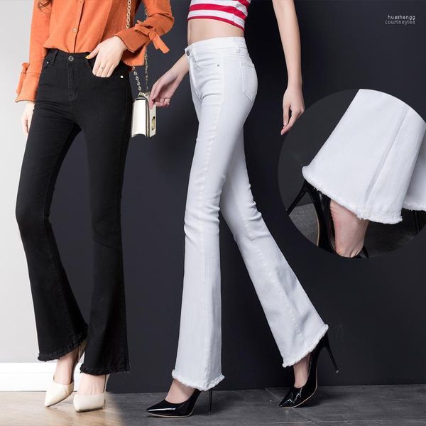 Женские джинсы женские женские сексуальные женщины с высокой талией для женских брюк-брюки.