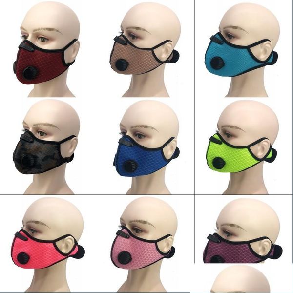 Designer-Masken Anti Haze Pm2.5 Reitmaske Ohr hängender Staub Sport Aktivkohle 23 Stile mit Atmung Vae 83 J2 Drop Lieferung 202 Dhb6W