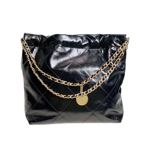 7A nuova borsa da donna a secchiello superiore in pelle di lusso designer tote spalla moda classica retrò famoso marchio distintivo da spiaggia 22Bag borsa vera pochette neonoe spalla