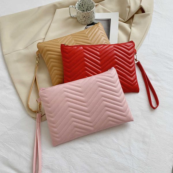 Abendtaschen Frauen Armband Tasche Exquisite Weibliche PU Leder Multifunktionale Umschlag Tasche Einfarbig Elegante Damen Kleine Geldbörse L221014