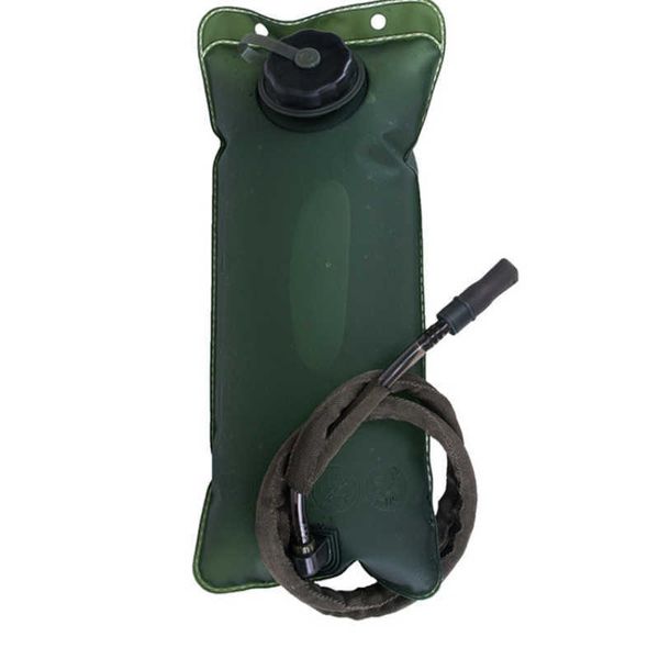 Wanderbeutel 2022 Neue Armee Green 2,5L Outdoor Faltwassers Bag Sport Reitwasserbag Militärische Lüfter Outdoor Vorräte Abenteuer L221014