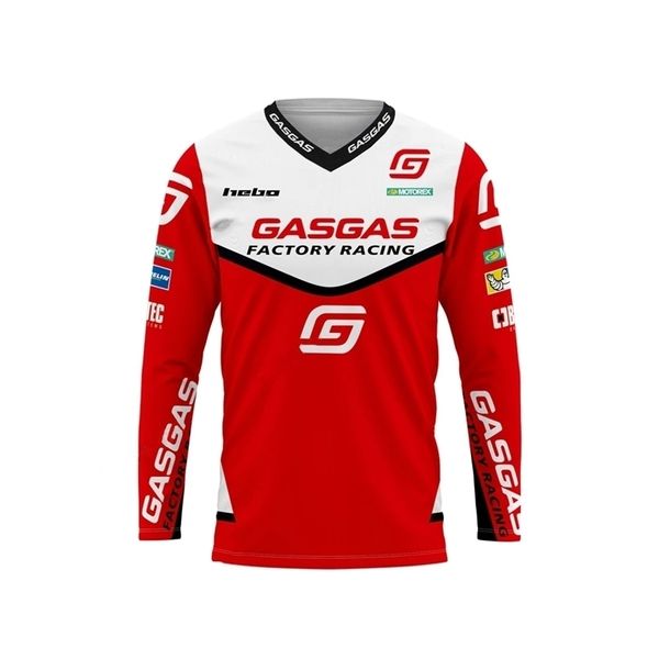 Топы для велоспорта GASGAS Downhill Jersey Moto Enduro MTB Dirt Bike Mens Maillot Hombre ATV Motocross DH Off Road Mountain Cycling Jersey MX 221017