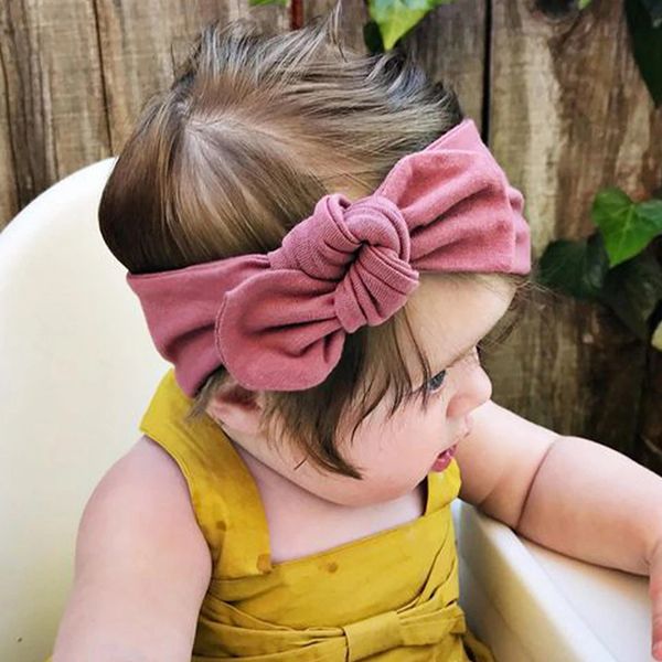 Twist de tecido de outono Twist Bow Head Band para Baby Girls Hair Acessórios