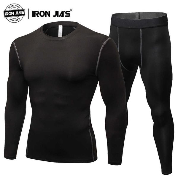 Homens sleepwear ferro jia's camisas de motocicleta tops esporte secagem rápida esqui quente moto homens roupa interior térmica conjuntos de roupas esportivas camadas de base t221017