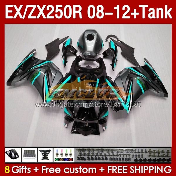 Tank-Einspritzverkleidungen für KAWASAKI NINJA ZX250 EX250 R 2008–2012 163Nr