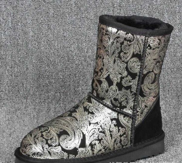 2022 Botas de neve Mulheres clássicas U5825 curta Mantenha quente com tag de pó de pó de cartão Hot Sell Aus Lady Girl Fashion