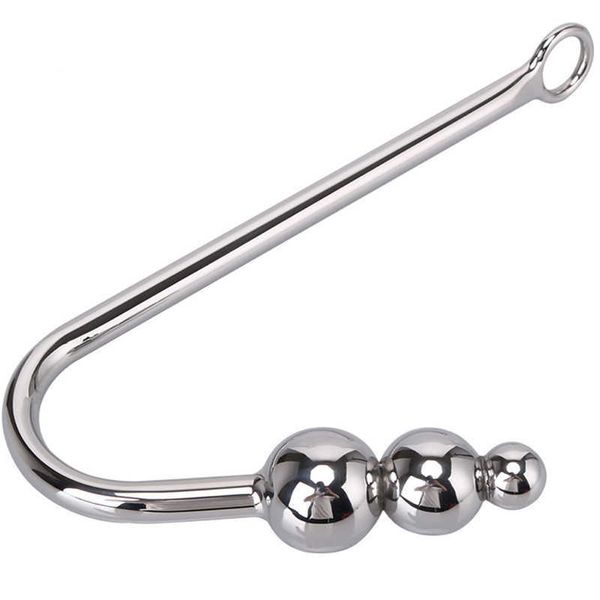 Schönheit Artikel Metall Ball Anal Haken Männliche Keuschheit Gerät Edelstahl Prostata Massager Dilatator sexy Spielzeug Für Mann BDSM Produkte