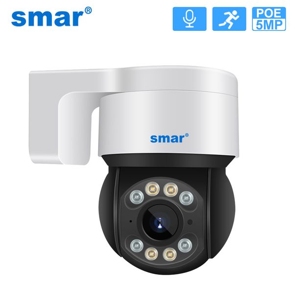 Telecamere IP Telecamera Smar POE PTZ 5MP 2MP Audio bidirezionale per esterni Visione notturna a colori Ai Rilevamento umano Speed Dome Sorveglianza di sicurezza ICSEE 221018