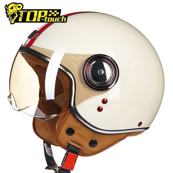 Caschi ciclismo BEON Motorcyc Chopper 3/4 Open Face Vintage Capacete De Uomo Donna Scooter rbike L221014