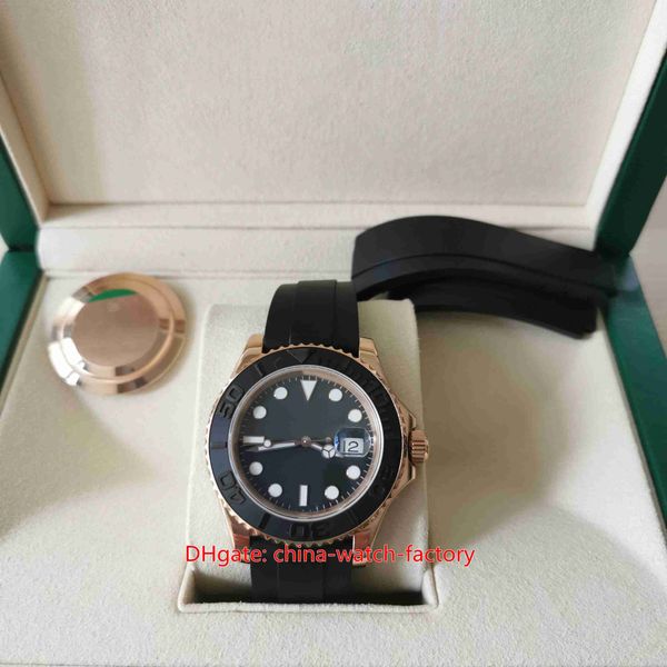 Super Version Mens Watch Cal.3135 Движение 40 мм 116655 Браслет Oysterflex 18K Керамические панели розового золота.