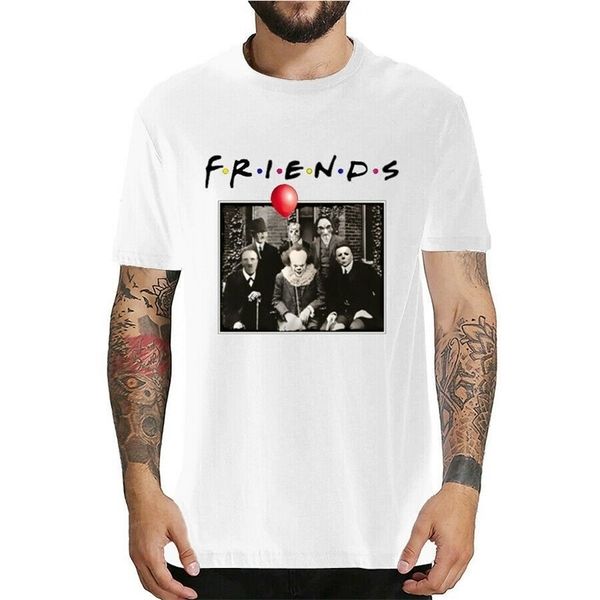 Horror Friends Pennywise Michael Myers Jason Voorhees Halloween Uomo T-Shirt Top in cotone T-shirt a manica corta Camiseta masculina MX200508