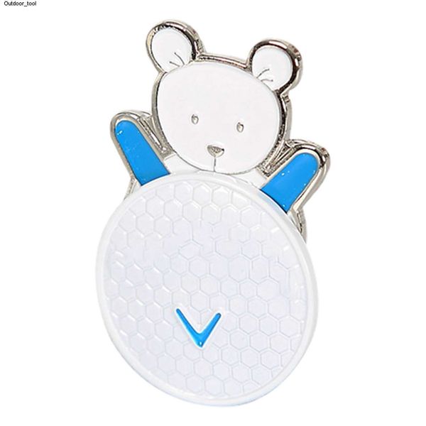 Новый 1 PC Golf Ball Mark Magnetic Hat Clip Clip Cartoon Bear Маркер аксессуары