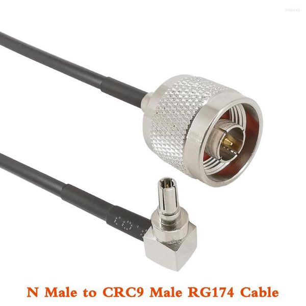 Acessórios de iluminação n macho para cre9 plug rg174 rf conector de fio coaxial CRC9 Adaptador de pigtail do ângulo reto para o modem 3G huawei