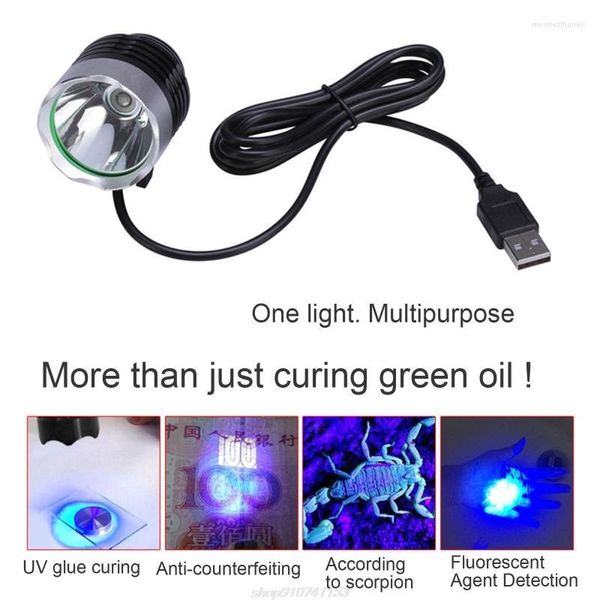 Grow Lights UV Tutkal LED Kürleme Lambası Alüminyum Alaşım USB Devre Kartı için Ultraviyole İNTRAVIOT