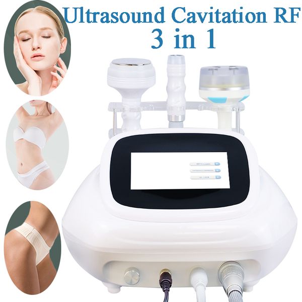 Mini 4 Max 3 in 1 Macchina dimagrante Ultrasuoni Cavitazione RF Vuoto Sollevamento del viso Modellamento del corpo Riduzione della cellulite