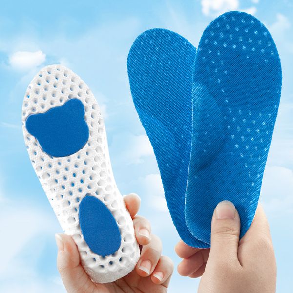 Crianças elásticas de desodorização respirável Elastic Sport Insols Memory Foam Perguas Correção de Saúde Correção da Ferramenta de Cuidados Unissex Kids Ortóticos Insole