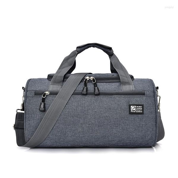 Duffel Bags 2022 Женщины на открытом воздухе на выходные плеча Men Sport Light Buggage Business Cylind