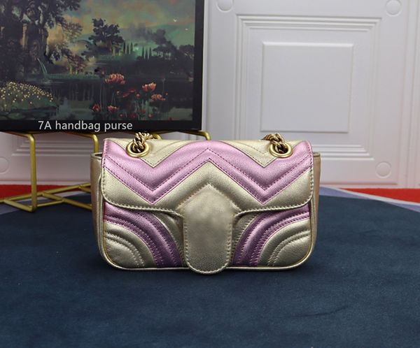 7A Borsa a tracolla di design Borsa a mano Borsa Mini Totes Hasp Tessuto normale Doppie lettere Tartan scozzese Portafoglio con patta Zaino Tote Borse da donna 44674