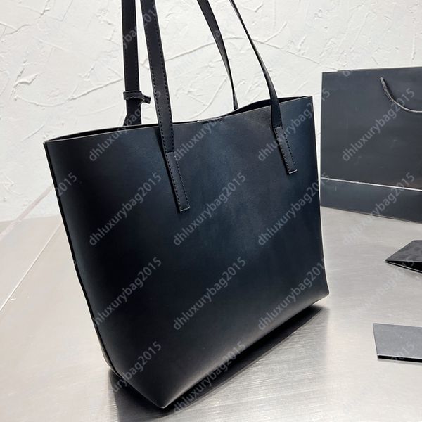 Bolsas de luxo de grande capacidade Bolsas de luxo de moda Totas casuais top designers bolsas de viagem Bolsas de ombro de couro Vintage Mulheres Escola Plainante Black Atacado