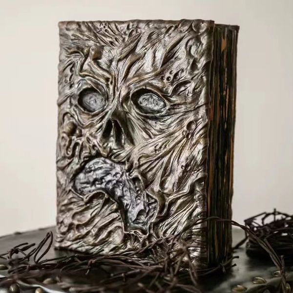 Dekoratif Nesneler Figürinler Necronomicon Dark Magic Book Demon Evil Dead Summon Altar Töreni Prop Koleksiyonu Oturma Odası Masaüstü Dekorasyonu 221018