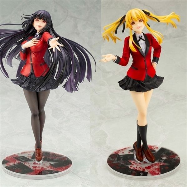 22cm yumeko jabami anime figura artfx j kakegurui jabami yumeko figura figura kakegurui meari saotome modelo de boneca modelo 220520