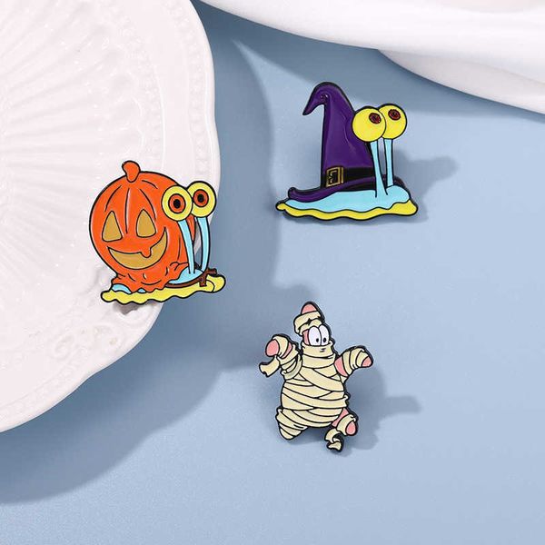 Accessori per badge di pittura Nuovi Pins Sponge Baby Cartoon Snail Torta a forma di stella
