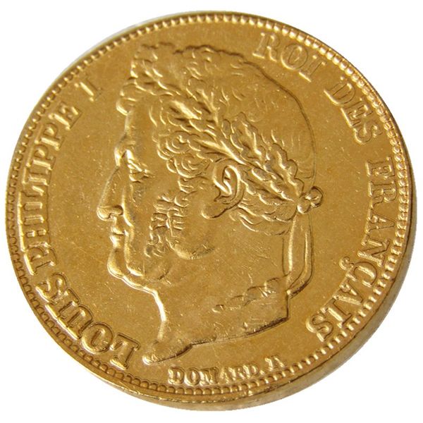Francia 20 Francia 1832A Copia decorativa per monete placcate in oro, produzione di stampi in metallo, prezzo di fabbrica