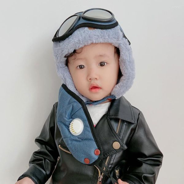 Berretti 2022 Design originale moda cappello caldo inverno maschio femmina sci bambino copricapo impermeabile con occhiali Cool Balacl