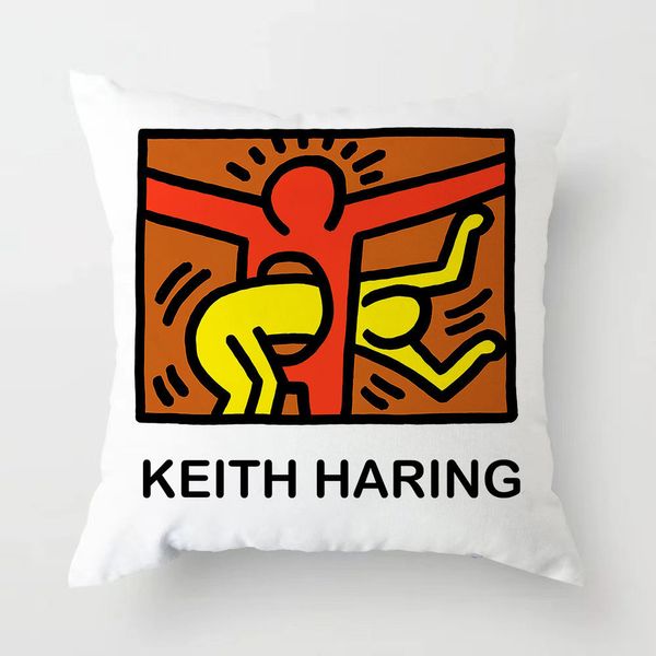 Travesseiro de travesseiro de amor por travesseiro de amor por keithararing keithharings com o mesmo para sof￡ almofada cgl tn American Street Art 40.40cm
