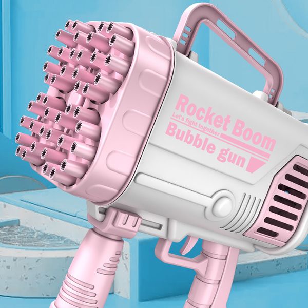 Neuheit Spiele Elektrische Bubble Gun 44-Löcher Big Gatlin Rocket Soaps Maschine für Kinder Magic Blower Toy Bad Toys 221018