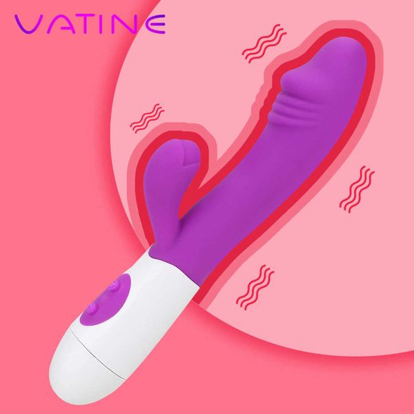 Beauty Items VATINE 7-Gang-G-Punkt-Vibratorstab, Vaginal-Klitoris-Massagegerät, Klitoris-Stimulator, AV-Stick, weibliche Masturbation