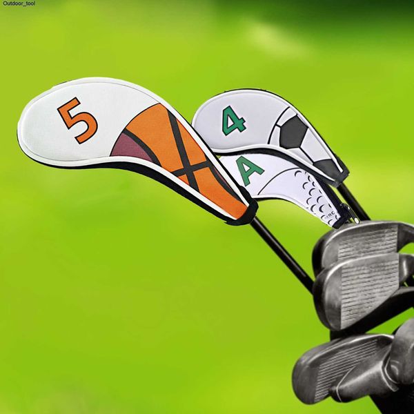 Yeni 9 adet Golf Club Head, Demir Putter Kapak Seti Açık Hava Spor Accessoires kapsar