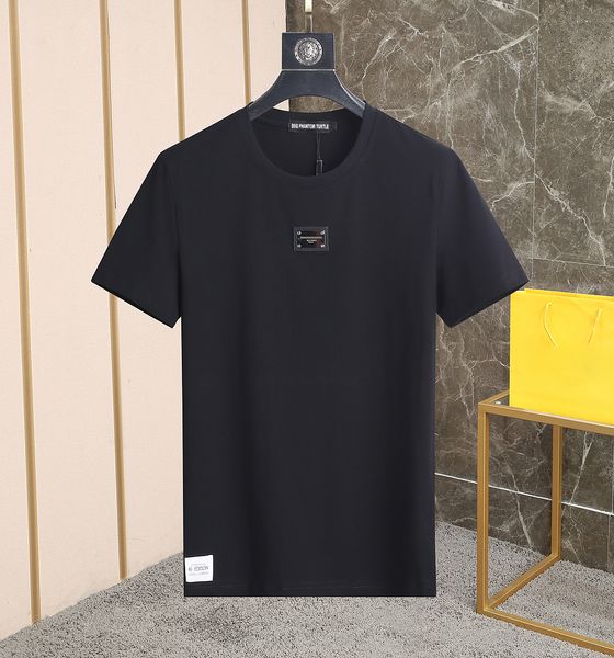DSQ PHANTOM TURTLE Erkek Tasarımcı T gömlek İtalyan Milan Moda Mektupları Baskı T-shirt Yaz Siyah Beyaz T-shirt Erkek Hip Hop Streetwear % 100 Pamuk 1208 Tops