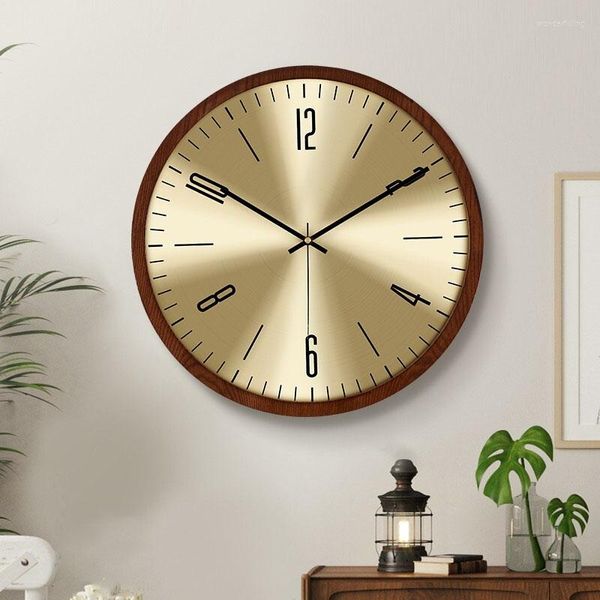 Настенные часы деревянный декор часы гостиная, часы, декорирование светодиод